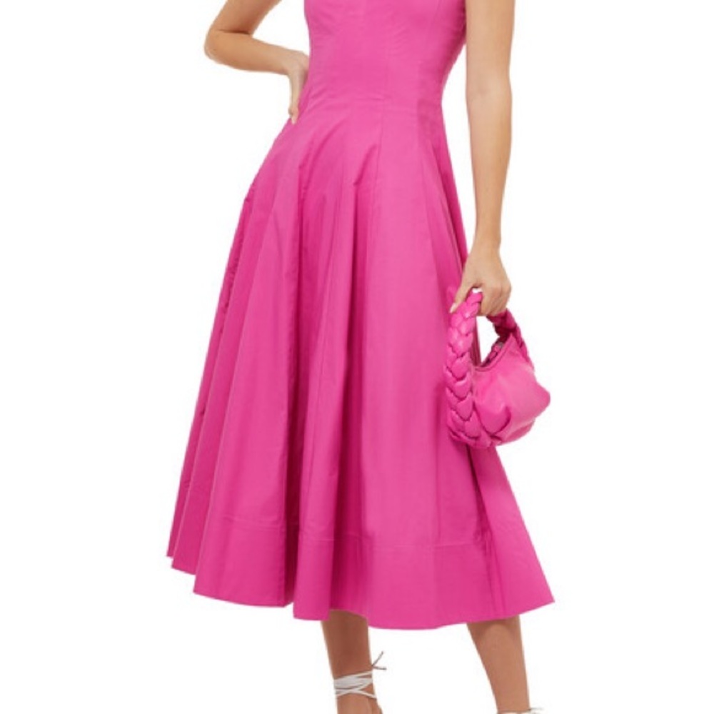 STAUD WELLS COTTON POPLIN DRESS - Picture 3 of 7